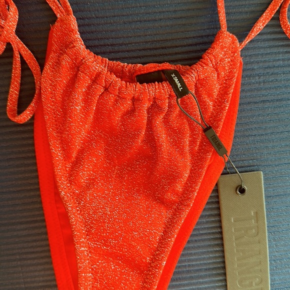 Triangl orange sparkle string bikini - Picture 2 of 4